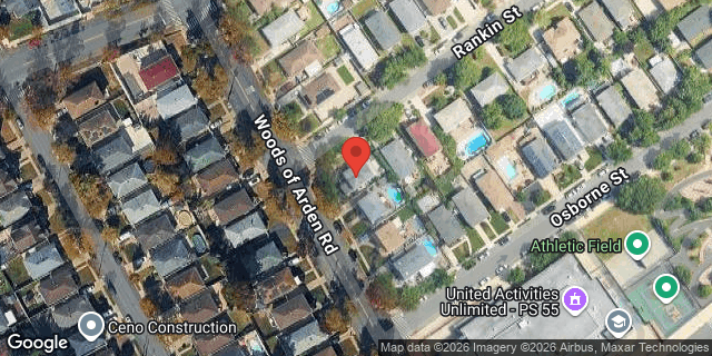 Aerial map of 52 RANKIN STREET, Staten Island