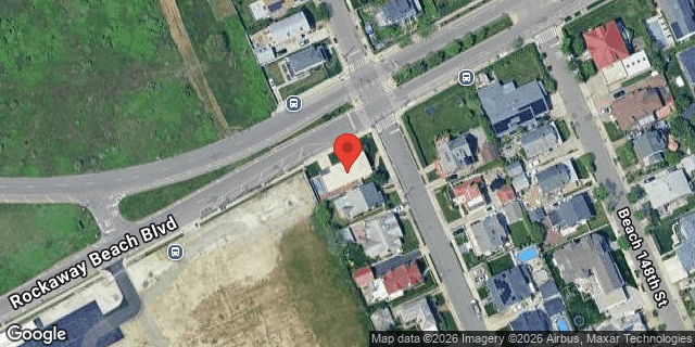Aerial map of 1-93 BEACH 149 STREET, Queens