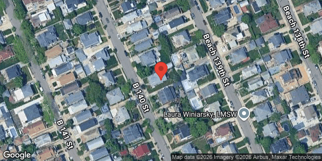 Aerial map of 250 BEACH 140 STREET, Queens