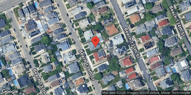 Aerial map of 248 BEACH 136 STREET, Queens