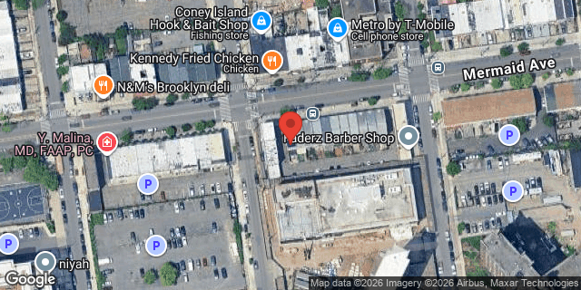 Aerial map of 2324 MERMAID AVENUE, Brooklyn