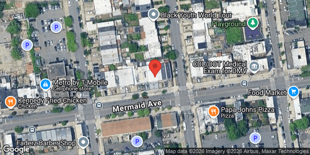 Aerial map of 2207 MERMAID AVENUE, Brooklyn