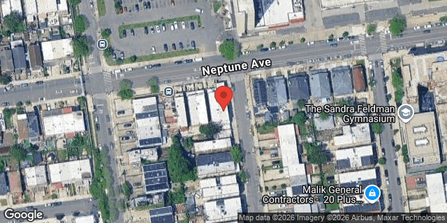 Aerial map of 3602 NEPTUNE AVENUE, Brooklyn