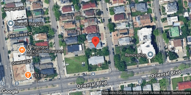 Aerial map of 182 BEAUMONT STREET, Brooklyn