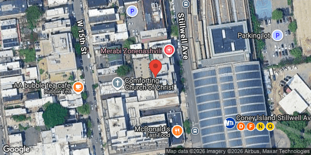Aerial map of 2858 STILLWELL AVENUE, Brooklyn