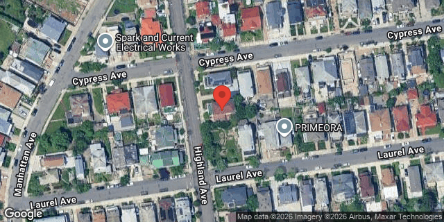 Aerial map of 4211 HIGHLAND AVENUE, Brooklyn