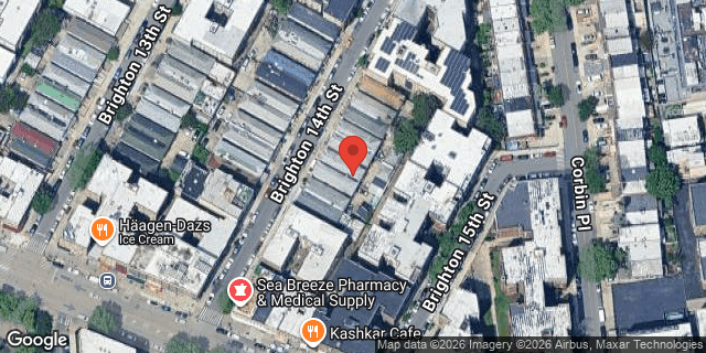 Aerial map of 3057 BRIGHTON 14 STREET, Brooklyn