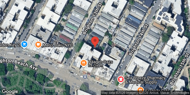 Aerial map of 3079 BRIGHTON 13 STREET, Brooklyn
