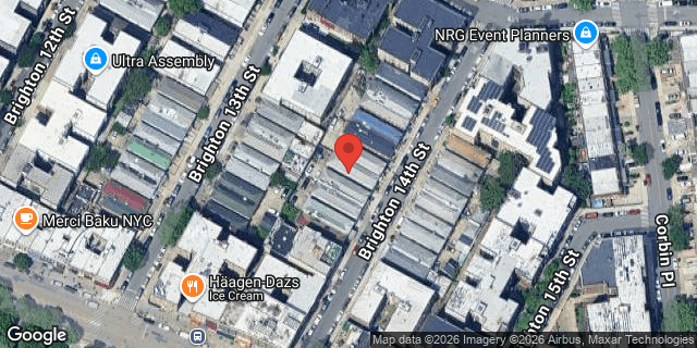 Aerial map of 3054 BRIGHTON 14 STREET, Brooklyn