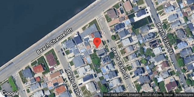 Aerial map of 535 BEACH 136 STREET, Queens