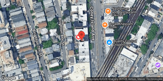 Aerial map of 3166 CONEY ISLAND AVENUE, Brooklyn