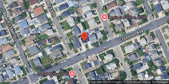 Aerial map of 132-14 CRONSTON AVENUE, Queens