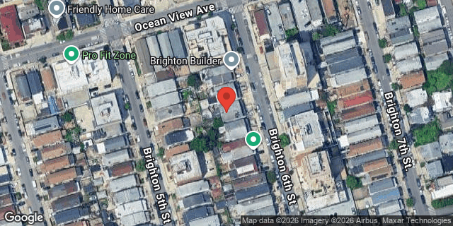 Aerial map of 3024 BRIGHTON 6 STREET, Brooklyn