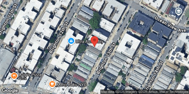 Aerial map of 3062 BRIGHTON 13 STREET, Brooklyn