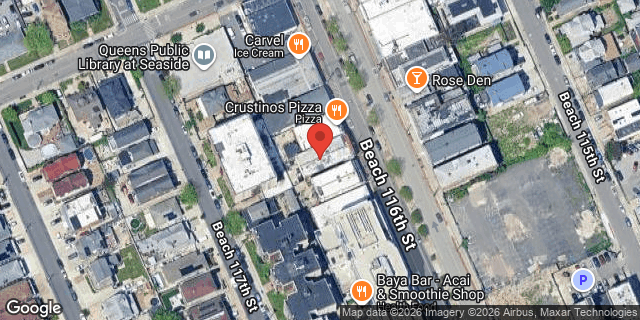 Aerial map of 1-65 BEACH 116 STREET, Queens