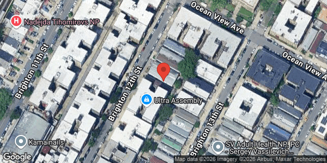 Aerial map of 3019 BRIGHTON 12 STREET, Brooklyn