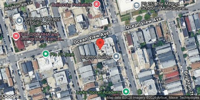 Aerial map of 516 OCEAN VIEW AVENUE, Brooklyn
