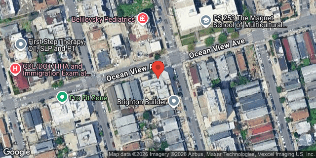 Aerial map of 522 OCEAN VIEW AVENUE, Brooklyn