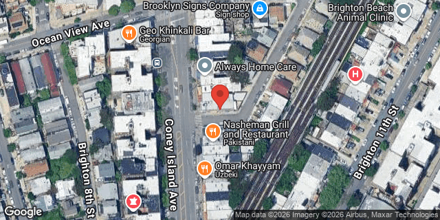 Aerial map of 3139 CONEY ISLAND AVENUE, Brooklyn