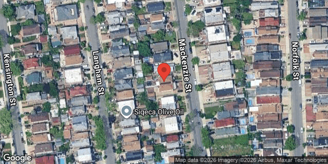 Aerial map of 154 MACKENZIE STREET, Brooklyn