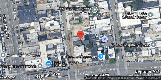 Aerial map of 2777 WEST 16 STREET, Brooklyn