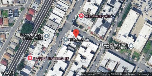 Aerial map of 105 BRIGHTON 11 STREET, Brooklyn