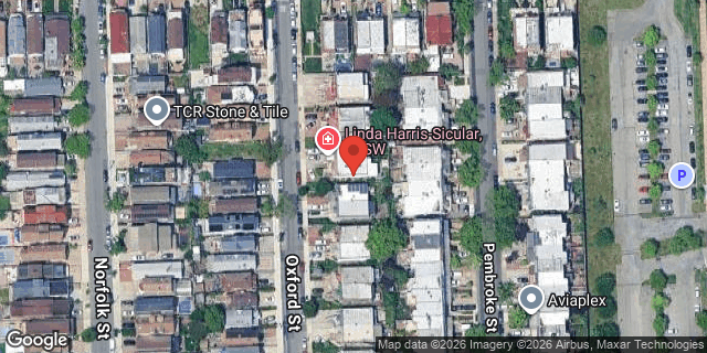 Aerial map of 127 OXFORD STREET, Brooklyn