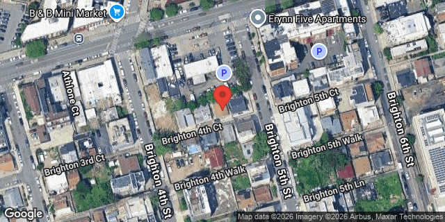 Aerial map of 44 BRIGHTON 4 COURT, Brooklyn