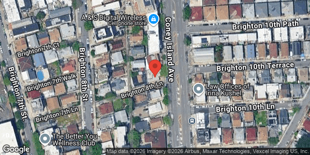 Aerial map of 3090 CONEY ISLAND AVENUE, Brooklyn