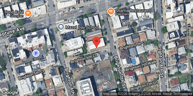 Aerial map of 2918 BRIGHTON 7 STREET, Brooklyn