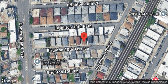 Aerial map of 11 BRIGHTON 10 TERRACE, Brooklyn