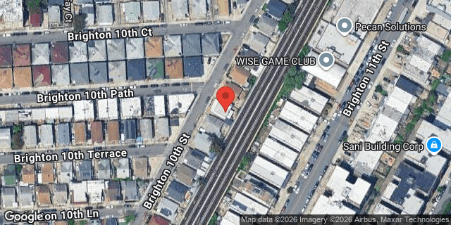 Aerial map of 195 BRIGHTON 10 STREET, Brooklyn