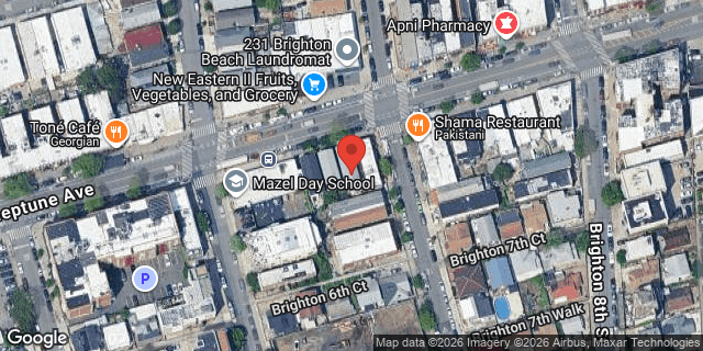 Aerial map of 238 NEPTUNE AVENUE, Brooklyn
