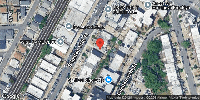 Aerial map of 47 BRIGHTON 11 STREET, Brooklyn