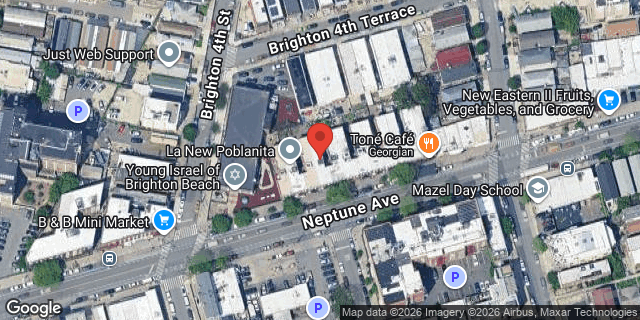 Aerial map of 283 NEPTUNE AVENUE, Brooklyn