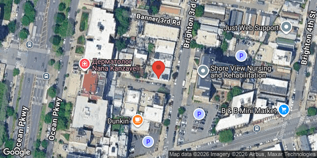 Aerial map of 2868 BRIGHTON 3 STREET, Brooklyn