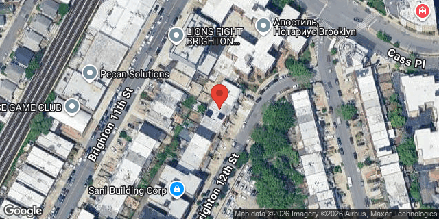 Aerial map of 2924 BRIGHTON 12 STREET, Brooklyn