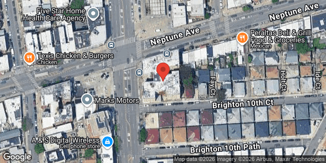 Aerial map of 3033 CONEY ISLAND AVENUE, Brooklyn