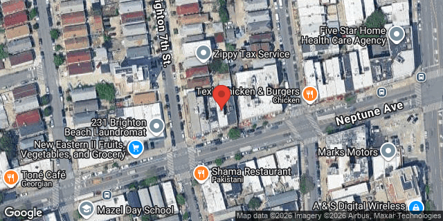 Aerial map of 223 NEPTUNE AVENUE, Brooklyn