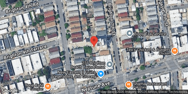 Aerial map of 2848 BRIGHTON 7 STREET, Brooklyn