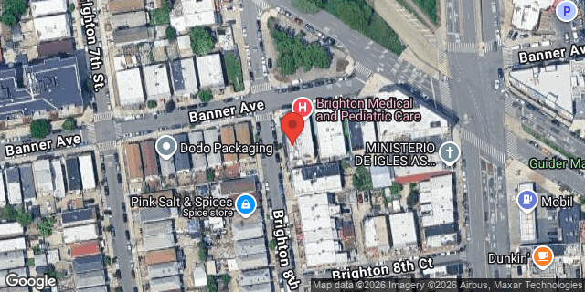 Aerial map of 702 BANNER AVENUE, Brooklyn
