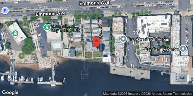 Aerial map of 3224A EMMONS AVENUE, Brooklyn