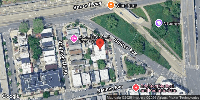 Aerial map of 2742 BRIGHTON 8 STREET, Brooklyn