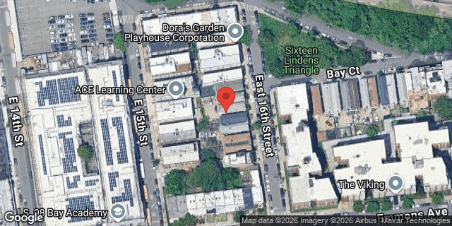 Aerial map of 2778 EAST 16 STREET, Brooklyn