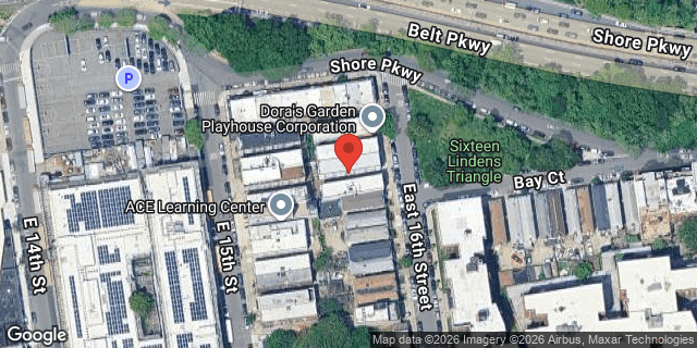 Aerial map of 2766 EAST 16 STREET, Brooklyn
