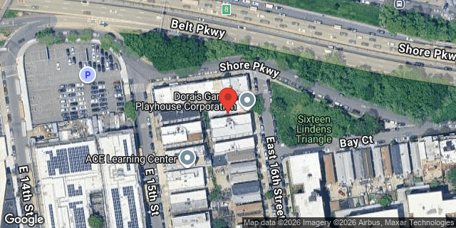 Aerial map of 2760 EAST 16 STREET, Brooklyn