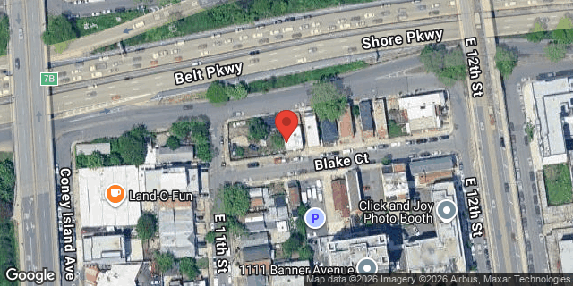 Aerial map of 1113 BLAKE COURT, Brooklyn
