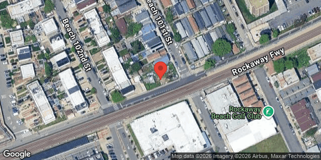 Aerial map of 3-05 BEACH 101 STREET, Queens