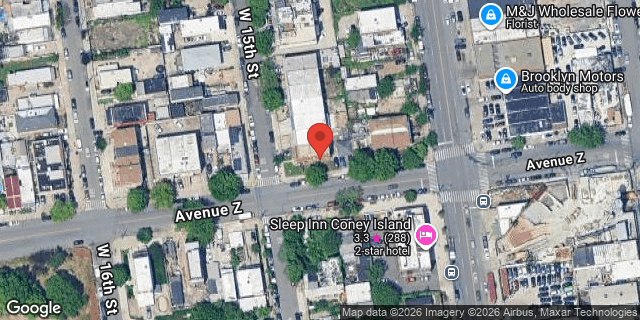 Aerial map of 2581 AVENUE Z, Brooklyn