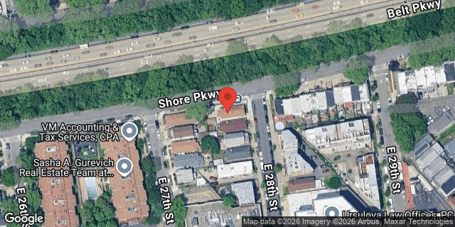 Aerial map of 2794 EAST 28 STREET, Brooklyn